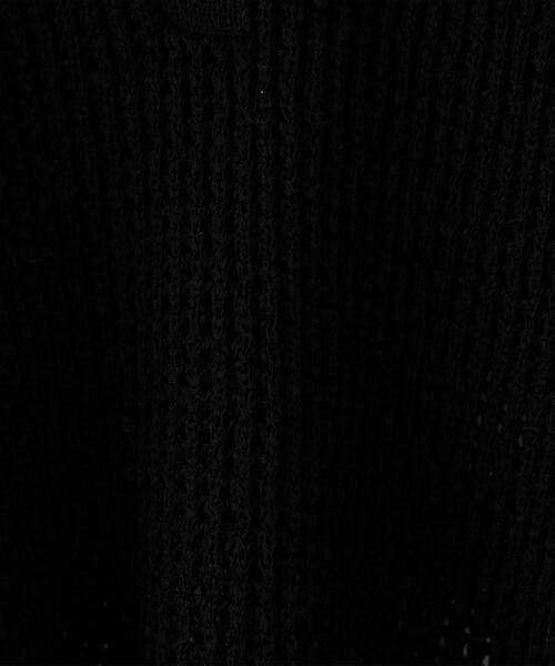 CITEN（シテン）の「＜CITEN（シテン）＞ポロエリメッシュルーズニット（ニット/セーター・レディース・ブラック/ナチュラル/ケリー・FREE）」の9枚目の写真