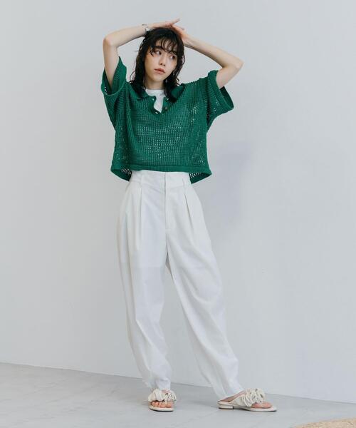 CITEN（シテン）の「＜CITEN（シテン）＞ポロエリメッシュルーズ