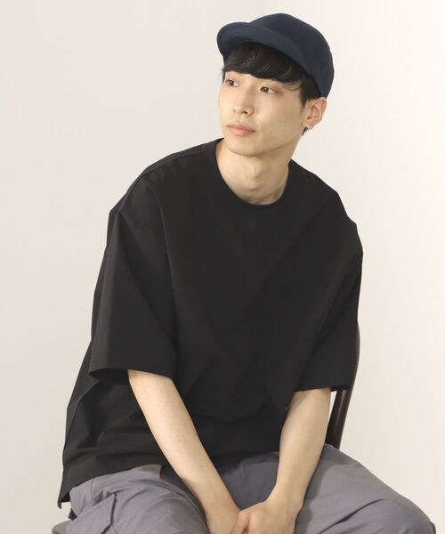 BEAMS HEART（ビームスハート）の「BEAMS HEART / コーデュラ ショートバイザー キャップ（キャップ・メンズ・ブラック/ネイビー・ONE SIZE）」の8枚目の写真