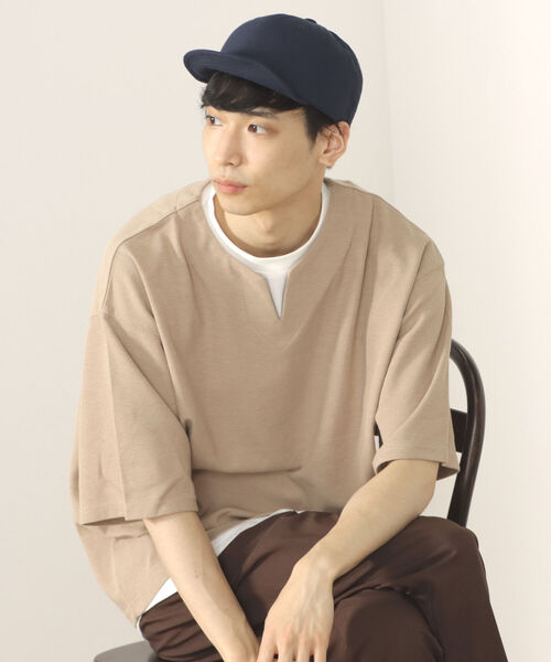 BEAMS HEART（ビームスハート）の「BEAMS HEART / コーデュラ ショートバイザー キャップ（キャップ・メンズ・ブラック/ネイビー・ONE SIZE）」の13枚目の写真