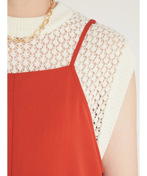 armonia（アルモニーア）の「armonia. ジョーゼットコンビネゾン（つなぎ/オールインワン・レディース・ベージュ/ネイビー/オレンジ・FREE）」の17枚目の写真