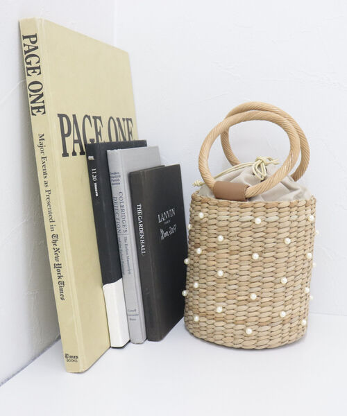 CACHELLIE（カシェリエ）の「【cachellie/カシェリエ】BANCUAN パールバスケットバッグ（かごバッグ・レディース・キナリ・FREE）」の14枚目の写真