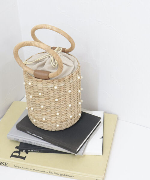 CACHELLIE（カシェリエ）の「【cachellie/カシェリエ】BANCUAN パールバスケットバッグ（かごバッグ・レディース・キナリ・FREE）」の13枚目の写真