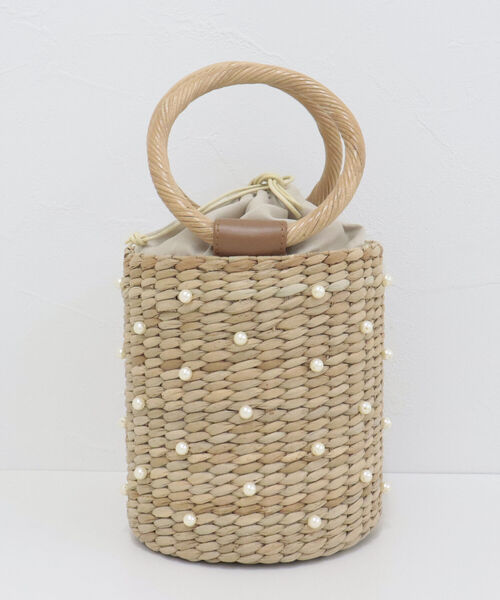 CACHELLIE（カシェリエ）の「【cachellie/カシェリエ】BANCUAN パールバスケットバッグ（かごバッグ・レディース・キナリ・FREE）」の12枚目の写真