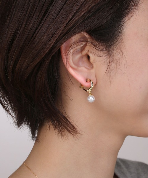 Manon's Selection(マノンズセレクション)の「1粒デザインイヤリング(イヤリング・レディース・ゴールド/シルバー・ONE SIZE)」の1枚目の写真
