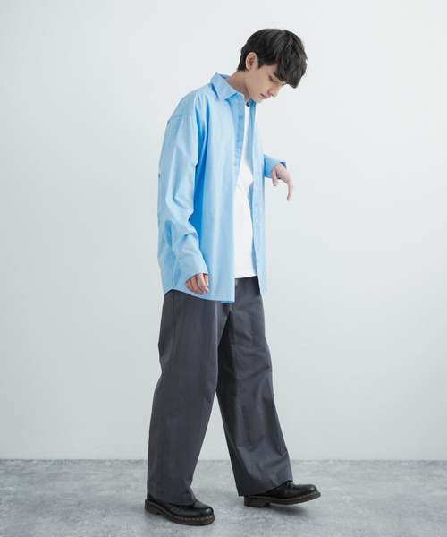Rocky Monroe(ロッキーモンロー)の「コットンツイル ワイドスケーターワークパンツ(その他パンツ・メンズ・チャコールグレー/ブラック/ダークグリーン/ベージュ/レッド/オレンジ/マスタード/ロイヤルブルー/ワイン/キナリ・LL/M/L)」の18枚目の写真