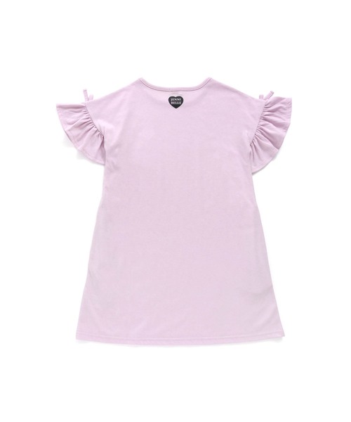 JENNI belle（ジェニィベル）の「【WEB限定】リボンフレア袖ワンピ（ワンピース・キッズ・ブラック/ラベンダー・150cm/130cm/160cm/140cm）」の10枚目の写真