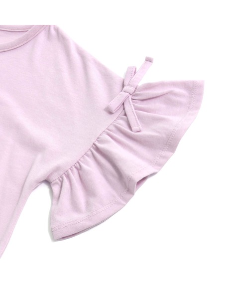 JENNI belle（ジェニィベル）の「【WEB限定】リボンフレア袖ワンピ（ワンピース・キッズ・ブラック/ラベンダー・150cm/130cm/160cm/140cm）」の9枚目の写真