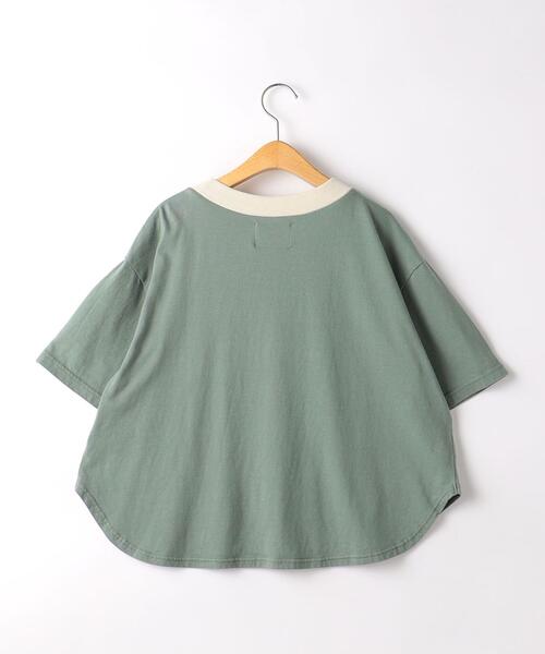 highking（ハイキング）の「【別注】＜HIGHKING×green label relaxing＞TJ EX Tシャツ 110cm-130cm（Tシャツ/カットソー・キッズ・ダークグレー/オリーブ・XS(110-120cm)/S(120-130cm)）」の9枚目の写真