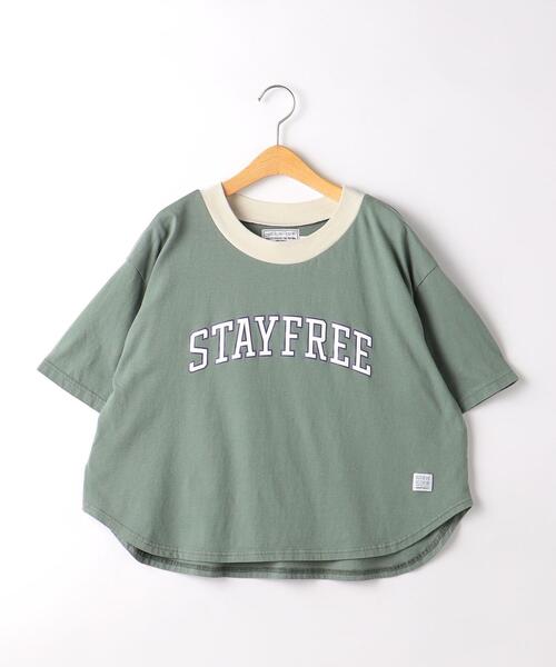 highking（ハイキング）の「【別注】＜HIGHKING×green label relaxing＞TJ EX Tシャツ 110cm-130cm（Tシャツ/カットソー・キッズ・ダークグレー/オリーブ・XS(110-120cm)/S(120-130cm)）」の12枚目の写真