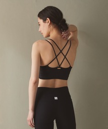 【Lina la mer. /リナラメール】ヨガウェア フィットネスウェア スウィムウェア アメリカンスリーブブラトップ Yoga wear bra tops