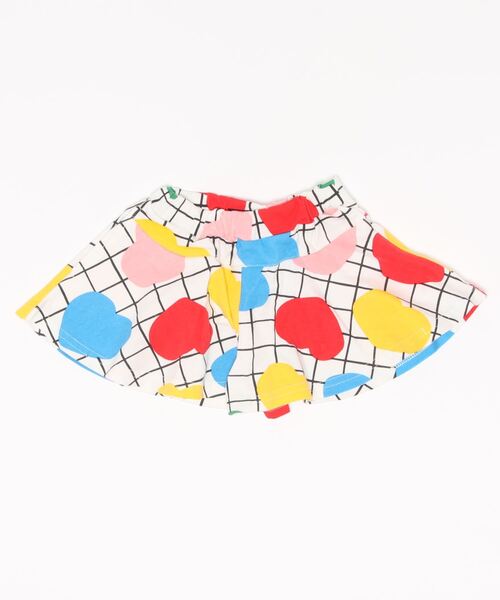 Caldia（カルディア）の「ＣＡ天竺総柄キュロットスカート（スカート・キッズ・ホワイト/レッド/オフホワイト/ラベンダー・90/100/110/120/130）」の2枚目の写真