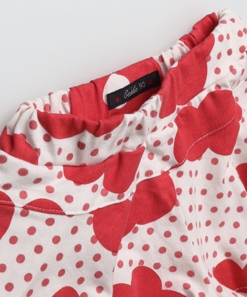 Caldia（カルディア）の「ＣＡ天竺総柄キュロットスカート（スカート・キッズ・ホワイト/レッド/オフホワイト/ラベンダー・90/100/110/120/130）」の8枚目の写真