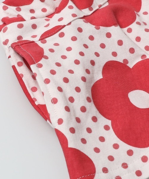 Caldia（カルディア）の「ＣＡ天竺総柄キュロットスカート（スカート・キッズ・ホワイト/レッド/オフホワイト/ラベンダー・90/100/110/120/130）」の7枚目の写真