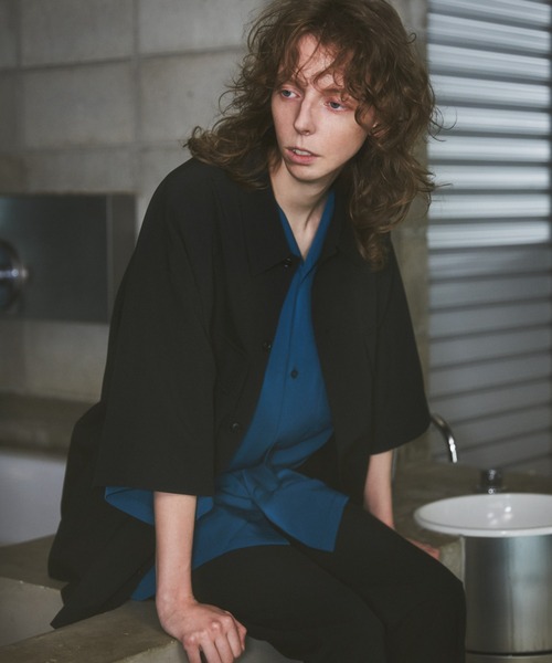 WEGO by こーせ（ウィゴーバイコーセ）の「∴WEGO by こーせ/【ZOZOTOWN限定】トロミオープンカラーシャツ（シャツ/ブラウス・メンズ・ブルー系その他/ワイン/ライトグレー・SMALL/MEDIUM/LARGE）」の14枚目の写真