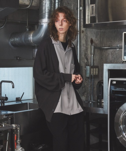 WEGO by こーせ（ウィゴーバイコーセ）の「∴WEGO by こーせ/【ZOZOTOWN限定】トロミオープンカラーシャツ（シャツ/ブラウス・メンズ・ブルー系その他/ワイン/ライトグレー・SMALL/MEDIUM/LARGE）」の9枚目の写真