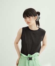 ストレッチタフタノースリーブTEE