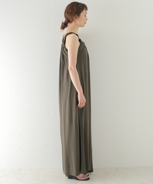 plage(プラージュ)の「Si/Li ワイド オールインワン(サロペット/オーバーオール・レディース・ブラウン/オリーブ・36/38)」の10枚目の写真