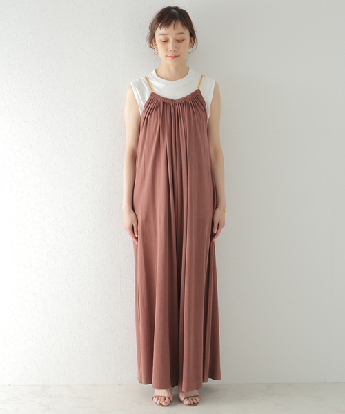 plage(プラージュ)の「Si/Li ワイド オールインワン(サロペット/オーバーオール・レディース・ブラウン/オリーブ・36/38)」の19枚目の写真