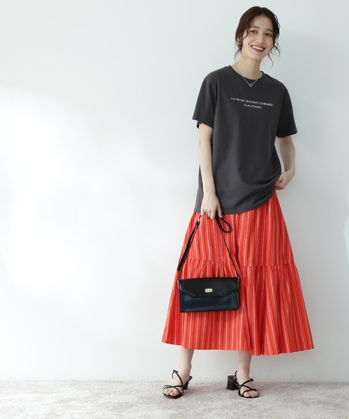 N.（N. Natural Beauty Basic）（エヌエヌナチュラルビューティーベーシック）の「【松井愛莉さん着用】◆ヴィンテージライクショルダーバッグ（ショルダーバッグ・レディース・ブラック/レッド/ベージュ系その他・ﾌﾘ-）」の8枚目の写真