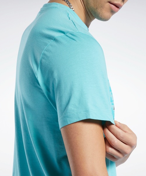 Reebok(リーボック)の「グラフィック シリーズ インターナショナル スポーツウェア Tシャツ / Graphic Series International Sportswear T-Shirt(Tシャツ/カットソー・メンズ・ブルー/ホワイト・LARGE/XX-LARGE/X-SMALL/MEDIUM/X-LARGE/SMALL/XXX-LARGE/J/L/J/S)」の6枚目の写真