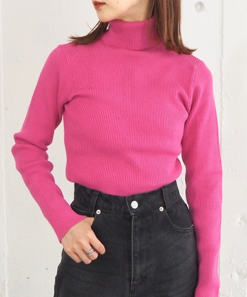 【web限定Sサイズあり】リブタートルプルオーバー