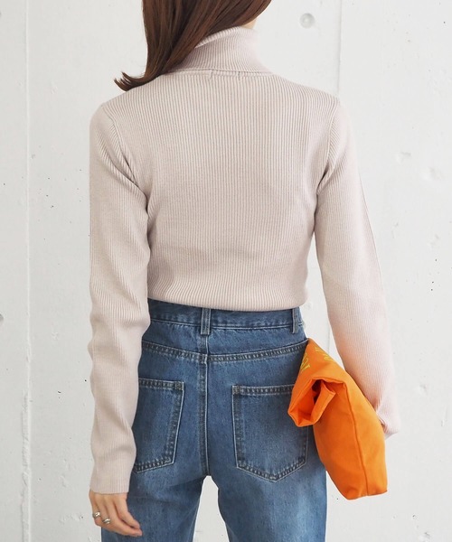 【web限定Sサイズあり】リブタートルプルオーバー