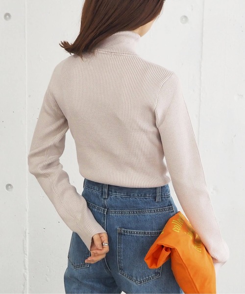 【web限定Sサイズあり】リブタートルプルオーバー