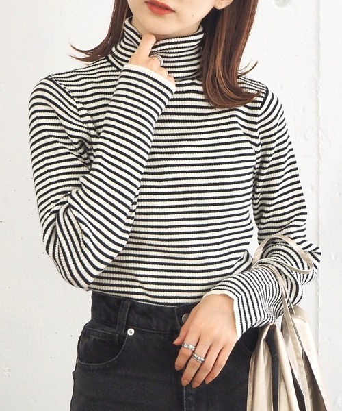 【web限定Sサイズあり】リブタートルプルオーバー