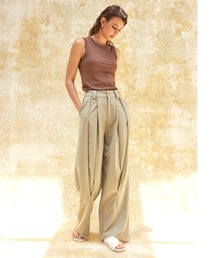 ALEXIA STAM | Wide Tuck Pants /ワイドタックパンツ(その他パンツ)
