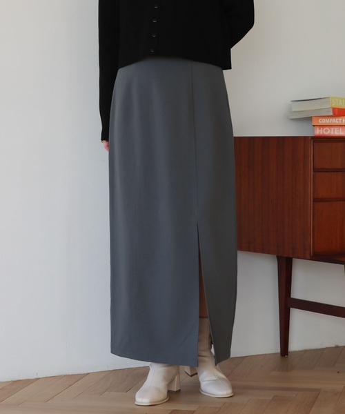 archives(アルシーヴ)の「ベルト付スリットタイトスカート(スカート・レディース・ブラック/ブルー/アイボリー/モカ・MEDIUM)」の12枚目の写真