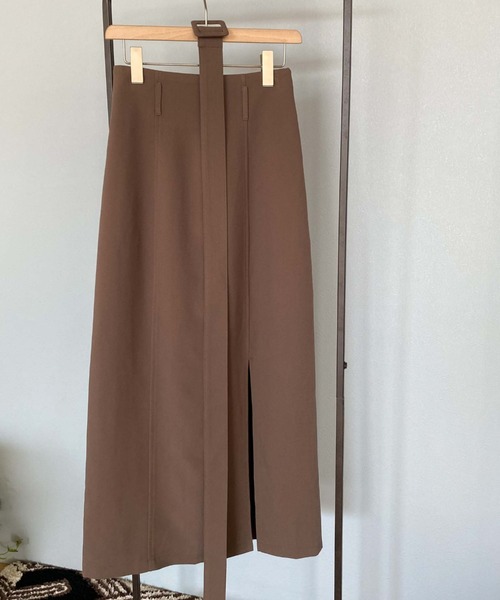 archives(アルシーヴ)の「ベルト付スリットタイトスカート(スカート・レディース・ブラック/ブルー/アイボリー/モカ・MEDIUM)」の22枚目の写真