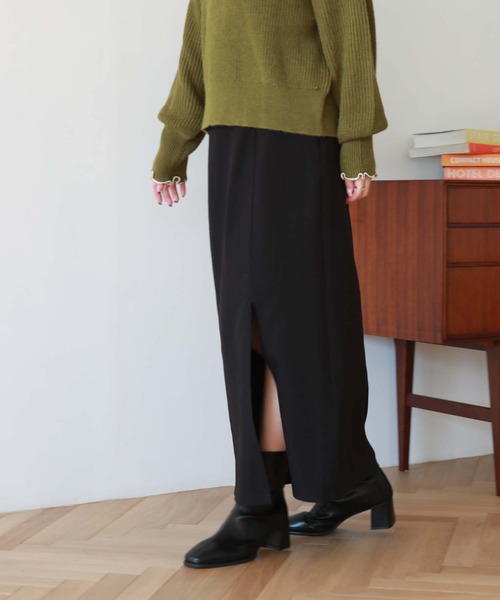 archives(アルシーヴ)の「ベルト付スリットタイトスカート(スカート・レディース・ブラック/ブルー/アイボリー/モカ・MEDIUM)」の19枚目の写真