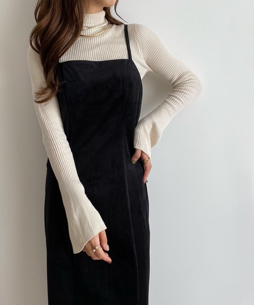 ￼￼ベロアIラインワンピースドレス ベロアIラインワンピースドレス