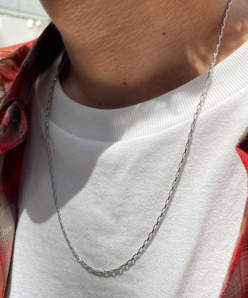 CIAOPANIC（チャオパニック）の「スクエアチェーンネックレス（ネックレス・メンズ・シルバー・FREE）」の2枚目の写真