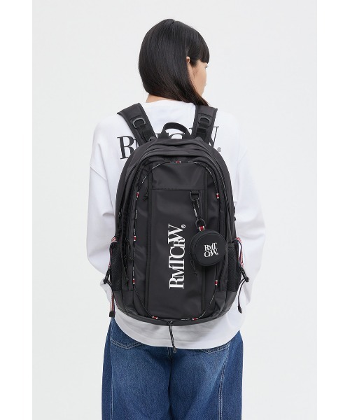ROMANTIC CROWN（ロマンティッククラウン）の「A'GEM/9 × .kom『ROMANTIC CROWN/ロマンティッククラウン』RECENT LOGO BACKPACK/リセントロゴバックパック/リュック（バックパック/リュック・レディース・ブラック・FREE）」の5枚目の写真