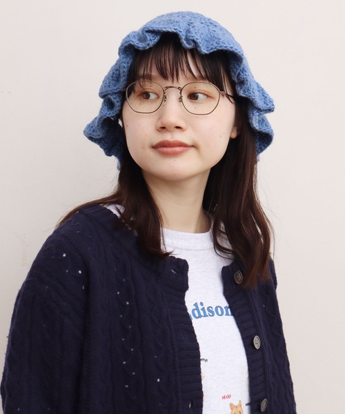 fig Ｌondon（フィグロンドン）の「sheep HT（ハット・レディース・ベージュ/キナリ/サックスブルー・FREE）」の3枚目の写真