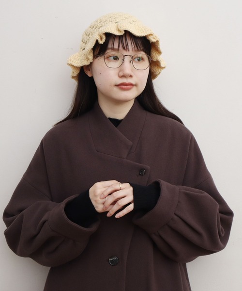 fig Ｌondon（フィグロンドン）の「sheep HT（ハット・レディース・ベージュ/キナリ/サックスブルー・FREE）」の19枚目の写真