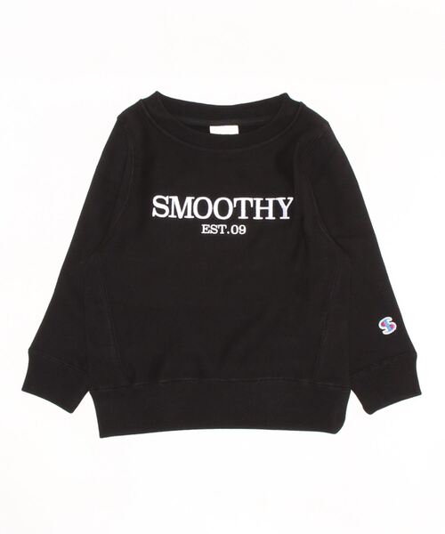Smoothy(スムージー)の「SMOOTHY Logo Embroidery SW / スムージー ロゴ刺繍スウェット(スウェット・キッズ・ヘザーグレー/ブラック/ライトブラウン・120/110/130/140/150/160/100)」の8枚目の写真