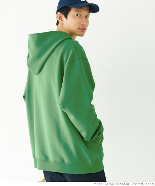 coca（coca）（コカ）の「ユニセックス ダンボールパーカー（パーカー・メンズ・ブラック/グレイッシュベージュ/グリーン/グレー・M/L）」の22枚目の写真