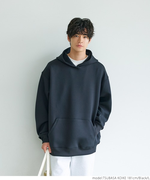 coca（coca）（コカ）の「ユニセックス ダンボールパーカー（パーカー・メンズ・ブラック/グレイッシュベージュ/グリーン/グレー・M/L）」の9枚目の写真