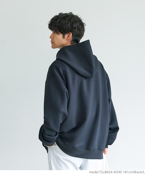 coca（coca）（コカ）の「ユニセックス ダンボールパーカー（パーカー・メンズ・ブラック/グレイッシュベージュ/グリーン/グレー・M/L）」の10枚目の写真