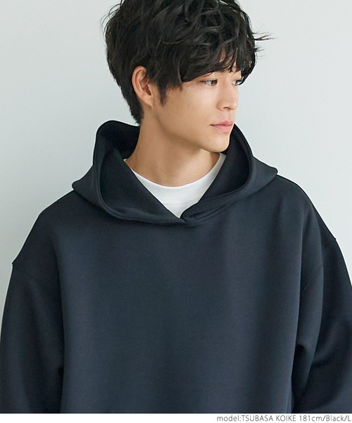 coca（coca）（コカ）の「ユニセックス ダンボールパーカー（パーカー・メンズ・ブラック/グレイッシュベージュ/グリーン/グレー・M/L）」の11枚目の写真