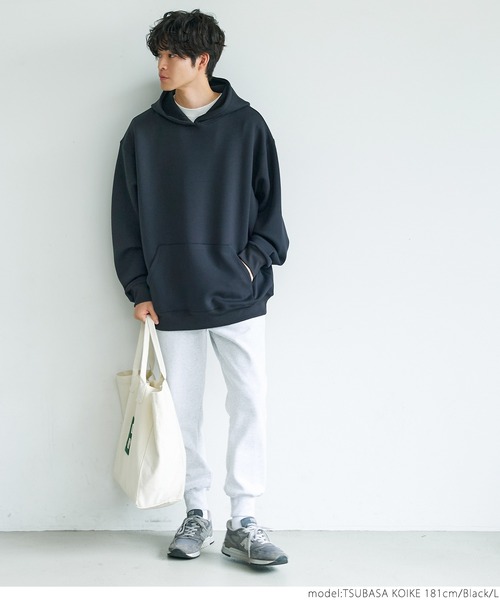 coca（coca）（コカ）の「ユニセックス ダンボールパーカー（パーカー・メンズ・ブラック/グレイッシュベージュ/グリーン/グレー・M/L）」の12枚目の写真