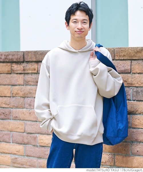 coca（coca）（コカ）の「ユニセックス ダンボールパーカー（パーカー・メンズ・ブラック/グレイッシュベージュ/グリーン/グレー・M/L）」の14枚目の写真