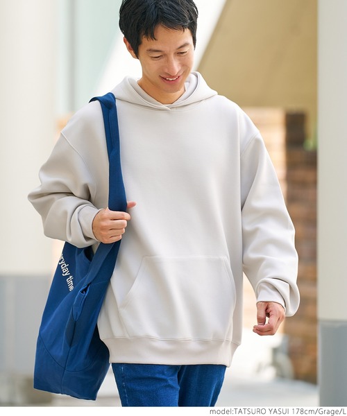 coca（coca）（コカ）の「ユニセックス ダンボールパーカー（パーカー・メンズ・ブラック/グレイッシュベージュ/グリーン/グレー・M/L）」の16枚目の写真