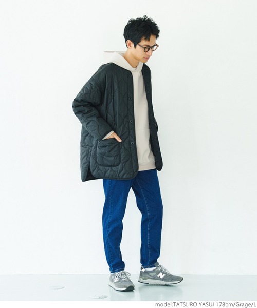 coca（coca）（コカ）の「ユニセックス ダンボールパーカー（パーカー・メンズ・ブラック/グレイッシュベージュ/グリーン/グレー・M/L）」の18枚目の写真