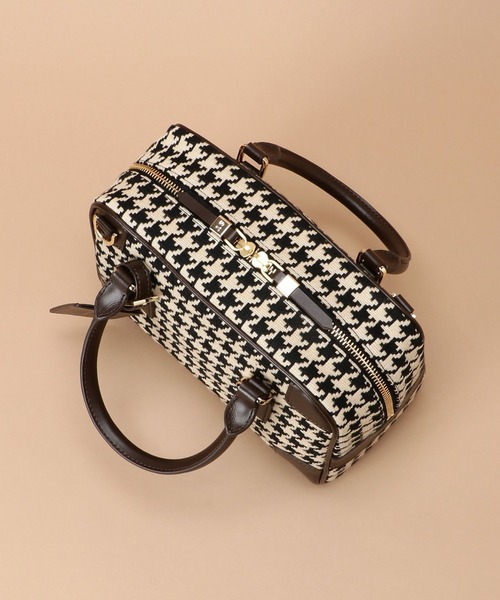 Samantha Thavasa（サマンサタバサ）の「サマンサ ピエドプル ボストンバッグ 大サイズ（ハンドバッグ・レディース・ダークブラウン/ワインレッド/プラム・FREE）」の5枚目の写真