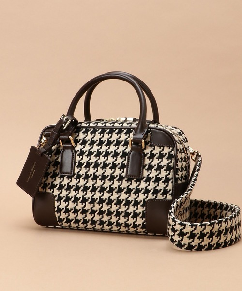 Samantha Thavasa（サマンサタバサ）の「サマンサ ピエドプル ボストンバッグ 大サイズ（ハンドバッグ・レディース・ダークブラウン/ワインレッド/プラム・FREE）」の11枚目の写真