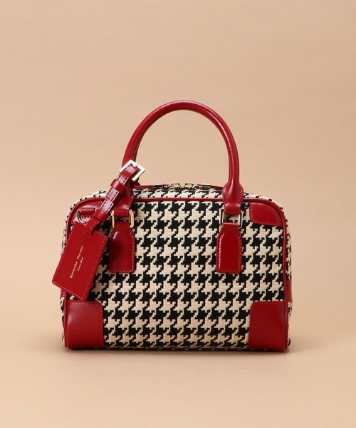 Samantha Thavasa（サマンサタバサ）の「サマンサ ピエドプル ボストンバッグ 大サイズ（ハンドバッグ・レディース・ダークブラウン/ワインレッド/プラム・FREE）」の15枚目の写真